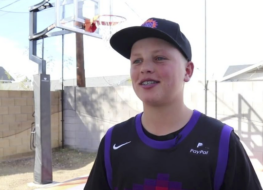 See the lasting impact of Mark's wish to have a sports court